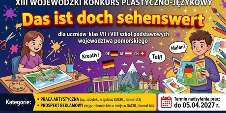 Zaproszenie na XIII Wojewódzki Konkurs „Das ist doch sehenswert”